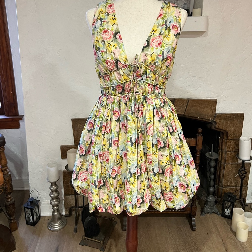 En Saison Cotton Pouf Dress Sz M